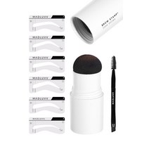 MADLUVV 펜슬 아이브로우 눈썹 스탬프 화장품 세트, Dark Brown