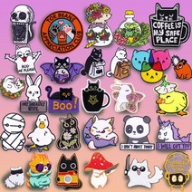 스타일 스티커 DIY 나만의 자수패치 적용 패치 셀프 다림질 동물 자수 배낭에 귀여운