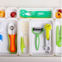 마이웨이 책상 서랍 정리 수납 트레이 세트 8p, 화이트