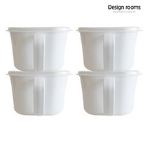 아트박스/디자인룸즈 모던 핸디 캐니스터 2호 4P(화이트)
