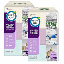 깨끗한나라 부드러운 미용티슈 280매 3입 X 2pack