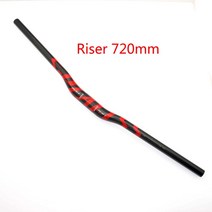 카본핸들바 MTB 도로 자전거 3K 광택 탄소 섬유 31.8mm 삼키기 모양의 핸들 바 플랫/라이저 580/600/620/640/660/680/700/720/740/760mm, [06] Riser 720mm