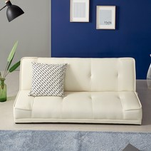 아이와비 좌식 접이식 소파베드 2type 3colors (패브릭/인조가죽), 화이트