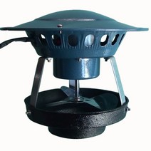 화목난로흡출기 스토브 환기 농업용 연통 흡출기 배기, 후드50와트4리프14구경주철시트