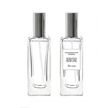 [버블빈]향수용기 향수공병-50ml(유리)-실버캡, 낱개