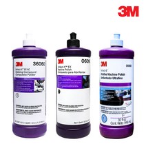 3M 퍼펙트잇 PN36060 EXAC러빙컴파운드(6085 상위) / PN6094 EX머신폴리쉬(6064 상위 3996 다크 대용) / PN6068 울트라파인머신폴리쉬 946ml, 2번 EX 머신 폴리시(PN6094)