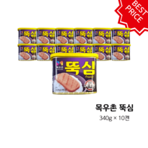목우촌 뚝심 340g X 10캔, 340g  10캔, 999