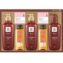 [려] 선물세트 흑윤생기 동백 유자 에디션+선물용가방 /샴푸 컨디셔너 비누