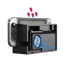ElecGear Nintendo Switch 독 세트용 외부 냉각 팬 닌텐도 스위치 공식 도킹 스테이션용 터보 쿨러 스냅 온 디자인 통합 USB 케이블