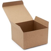 미국산 10 카운트 재활용 크래프트 선물 박스 웨딩 크래프팅 및 베이킹 포장 요구 Stephanie Imports, Brown Kraft, 5 X 5 X 3