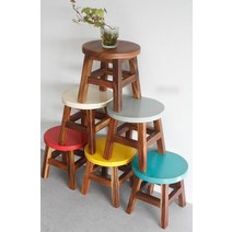 카라멜샵 레인트리 컬러 미니 스툴 6color 우드 화분받침 유아의자, 샌드스톤