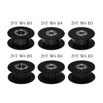 GT2 들러 타이밍 풀리 1620 톱니 바퀴 보어35mm 알루미늄 기어 톱니 너비 6mm 프린터 부품 Reprap 부품용, 01 20T B3 W6 With T
