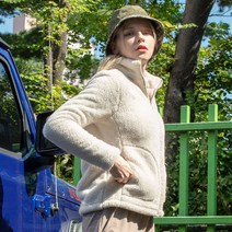 뒤란 여성 뽀글이 점퍼 득템찬스!!@품절임박!! 뛰어난 보온성@뽀글이 양털 풀 집업@여성 요가복@플러피 후리스 웜 풀집업 재킷 5059_ 뉴코아 울산점 뒤란