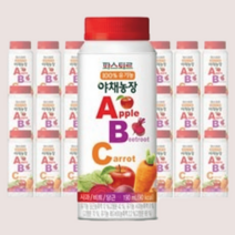 파스퇴르 100%유기농 야채농장 190ml ABC주스 ( 24입), (냉장)야채농장 ABC주스190ml(24입)