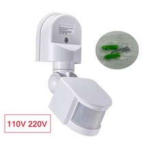 PwwQmm AC110V ~ 220V PIR 모션 센서 스위치 LED 적외선 감지기 벽 조명 도매 드롭 배송, 06 White-110V 220V