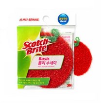 토마토 디자인 가성비 탁월 폴리 수세미 세척력 식당, 1개, 상세페이지참조
