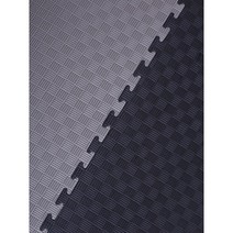태권도매트 체육관 퍼즐 스포츠 충격흡수 놀이방 바닥 매트, 1m X 1m X 2.5cm 두께, 5줄 패턴[검정 회색]