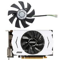 비디오 카드 팬 교체 MSI GeForce GTX 950 1060 R7 360 OC 85MM HA9010H12F-Z GTX950 GTX1060 그래픽 냉각, [01] 없음 RGB, [01] Black