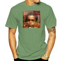 NAS 구축 nasPhiking Nas Illmatic 그것은 작성되었습니다 I Am XX Gods Son will Ether T 셔츠 프린트 반, 16 Men pea green_08 XXXL
