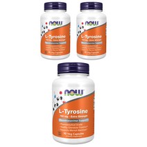 나우푸드 L-타이로신 750mg 베지 캡슐, 90캡슐, 3개