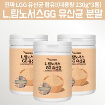 lgg 엘지지 람노서스 3세대 시너지 유산균 대용량 분말 가루 3묶음 신유산균 유산간균 돌아기영양제 돌아기 22개월 7개월 신생아 백일 아기 3살 5살 5세 6살 초등학생 유산균, 690g, 3, 230g