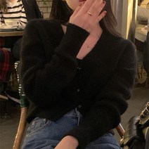 [예쁨시전] 브이넥 봄 가을 니트 가디건