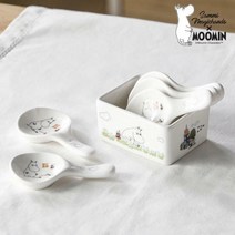 [삼미수저]무민 더키친 원형 수저받침세트 6P