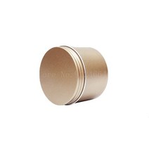 포장용기도매 사각 포장 식기 100ml 알루미늄 깡통 블랙 라운드 금속 주석 상자 황금, 매트 골드