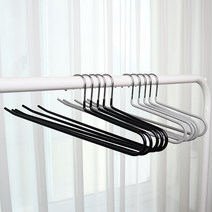 씨인크 논슬립 멀티코팅 바지걸이 10개, 논슬립 멀티코팅 바지걸이 블랙