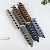 스웨이드PU펜파우치 스웨이드필통 가죽필통 필통 스웨이드파우치 가죽파우치 연필파우치 펜파우치 포켓필통 슬림필통 아이비스, 그린