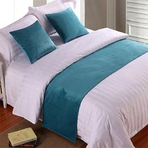 유럽 스타일 럭셔리 벨벳 침대 2 개 콘솔 데코 주방소품 테이블, 50x240cm Bed Runner, 15