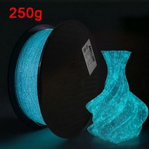 빛나는 별 PLA 3D 프린터 필라멘트 1.75mm 별이 하늘 어둠 속에서 야광운 인쇄 무지개 반딧불110825, 반딧불 블루 - 250g