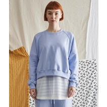 SMITH ARMOR SA 데일리 마카롱 크롭 맨투맨[3단쭈리]_파스텔블루