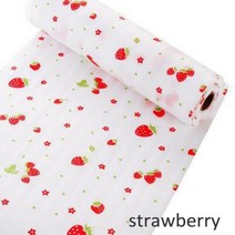 1 롤 컷 캐비닛 패드 용지 안티 오일 서랍 종이 홈 옷장 매트 주방 가제트, strawberry