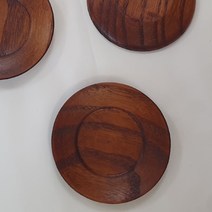 원목 찻잔 받침 소(7.8cm) 비취목 잔탁 잔받침1개