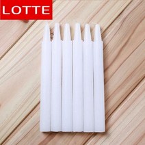 6p LOTTE 연꽃 양초 명광 백색 촛불집회 초 촛불
