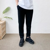 코코로맨틱 슬림 일자핏 면 스판 남자 트레이닝 바지