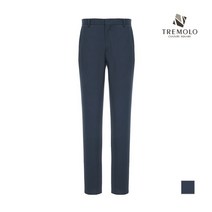 인디안 TREMOLO 네이비 크링클 솔리드 노턱 팬츠__TRNDAWY1131