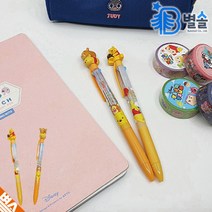 디즈니 푸우 3색볼펜 초등 고학년 0.5mm 볼펜 펜슬