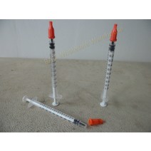 에폭시 플라스틱 액체 디스펜서 주사기 산업용 접착제 오렌지 팁 캡 에폭시 100 세트 1mL/1CC, 한개옵션0