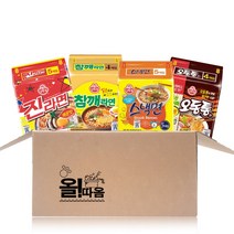 (올따옴)오뚜기 진라면+오동통면+참깨라면+스낵면, 17개