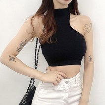 VANANA2 슬림핏 언발란스 반폴라 글램핏 나시 민소매