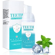 셀프치아미백 Teethaid 구강 세척제 미적분 제거 치아 미백 Saveuppro 무스 폼 치약 교체 2PCS, [01] 1개