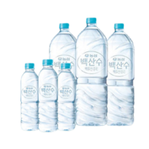 무라벨 백산수 330ml 500ml 1리터 2리터 CUNBO, 12개