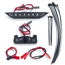 복합판넬 인테리어루바 MIBIDAO 전면 및 후면 LED 조명 스포트 라이트 미등 램프 바 1/10 4x4 2wd VXL XL-5, 01 1 Set