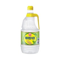 오뚜기 시큼한 신맛 풍미 화이트식초 곡물 발효 초간장 나물무침 가정식 자취음식 1.8L, 2개