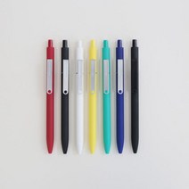 카코 미도트 메탈 클립 노크식 볼펜 젤펜 7종 Yellow, 색상