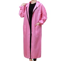 애견 미용사 가운 미용복 펫숍 작업복 전 방수 앞 고양이 개 목욕 털 묻히지 않는 긴팔 보호, 21 핑크 특기115핑크색XL