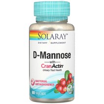 솔라레이 D-Mannose with CranActin 베지 60정, 1개, 기본