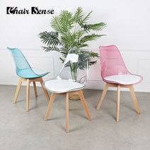 체어센스 누디체어 카페 식탁 투명 의자, 누디체어 핑크, 1개